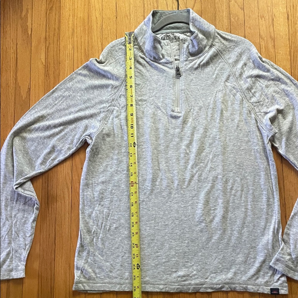 Faherty Cloud Cotton Half Zip - Size Medium - image 8